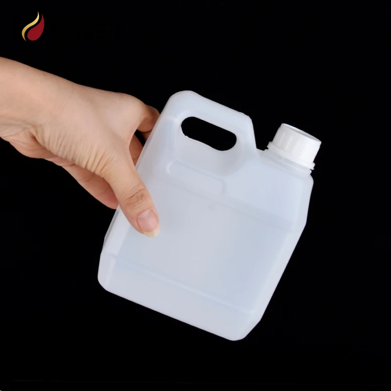 PE thickened food grade juice drum 500ml 1L square plastic small square alcohol chemical engine oil petrol bucket with handle
