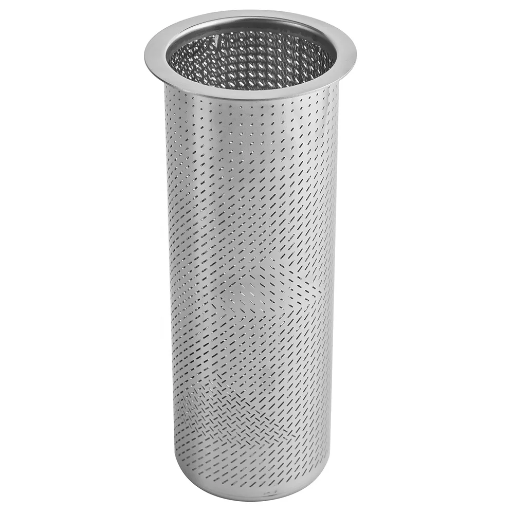 Professional Large Capacity Cylinder Tea Filter Strainer 304 Stainless Steel Tea Infuser