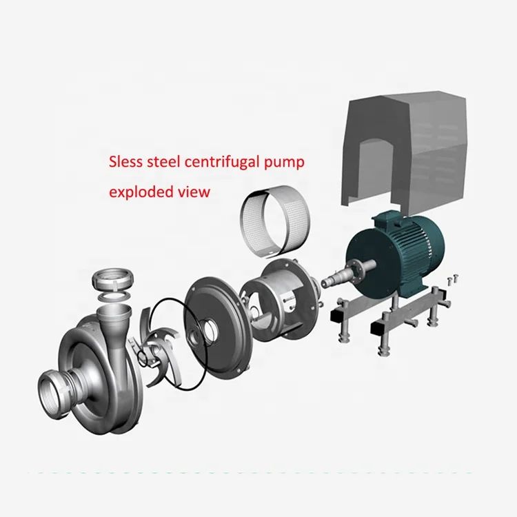 1200 m3/h Stainless steel SS304 parts sanitary  500m3 h  pump centrifugal pump