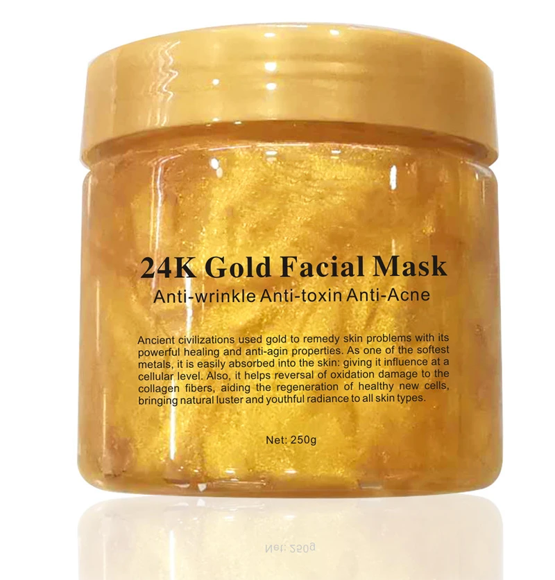 Private Label Collagen Face Mask Deep Cleaning 24k Gold Facial Mask