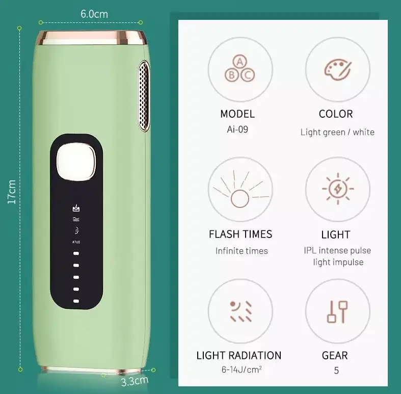 SWIDA Hot selling Home Use IPL Machine for Hair Removal and Skin Rejuvenation Intense Pulsed Light Epilator