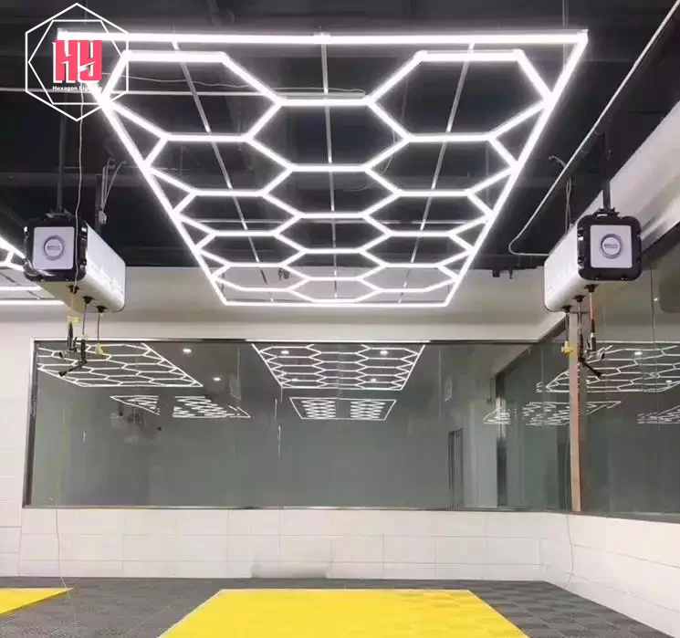 Factory Direct Sale Diy Assembled Uniquely Shaped Hexagonal Interior Lights Living Room Hexagon Led Garage
