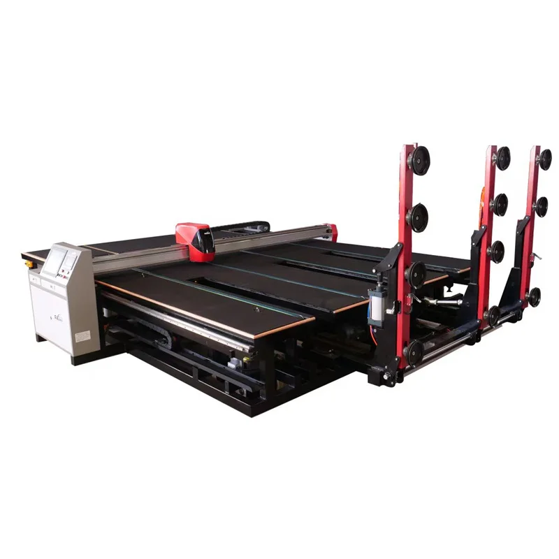 shandong glasino machinery Automatic Movable 3 in 1 Glass Cutting Machine CNC with Breaking Table