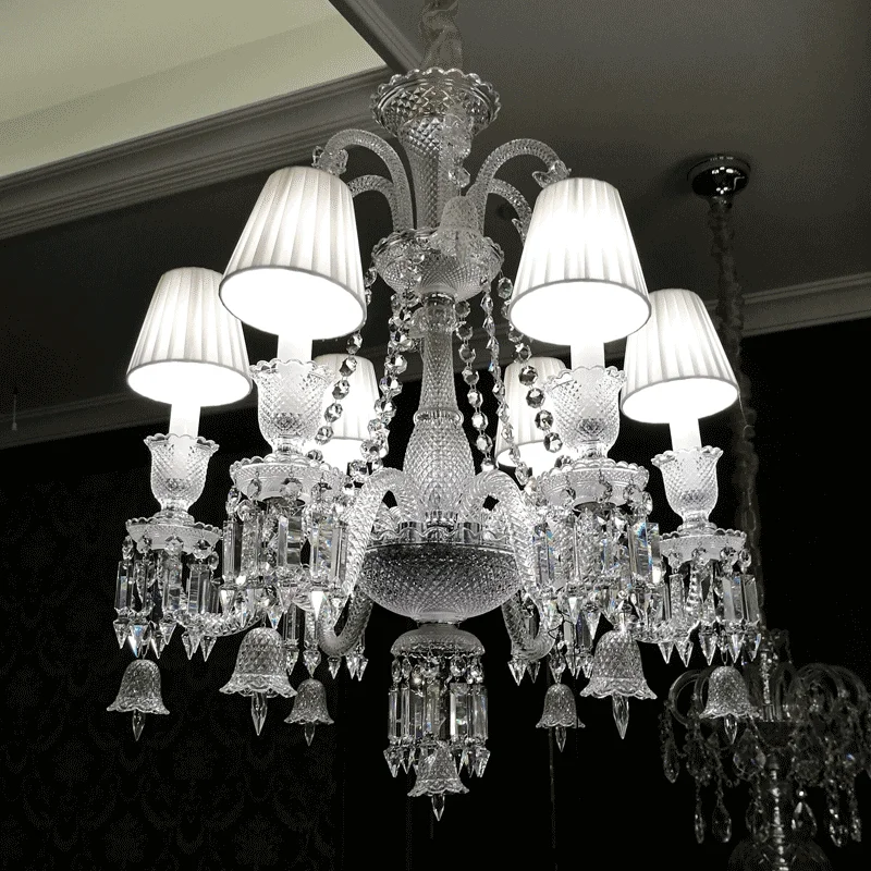 Factory price top quality Baccarat chandelier for Villa hotel application large Luxury k9 modern crystal chandelier accept customized