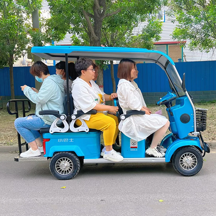 2 4 6 Seat Shuttle Transport Sightseeing Electric Passenger Bus For Sale