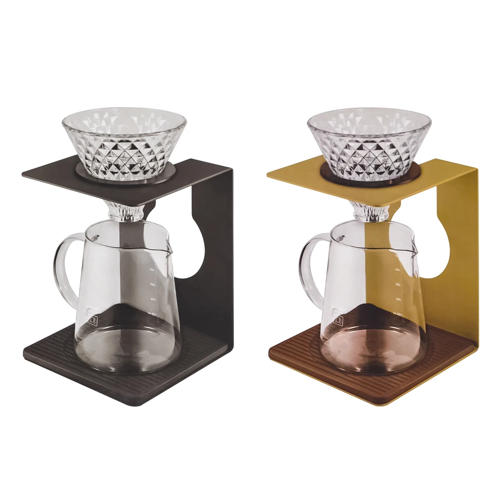 Coffee Tools Pour Over Filter Holder Metal Coffee Drip Stand Up L Shape Coffee Filter Support Rack For V60