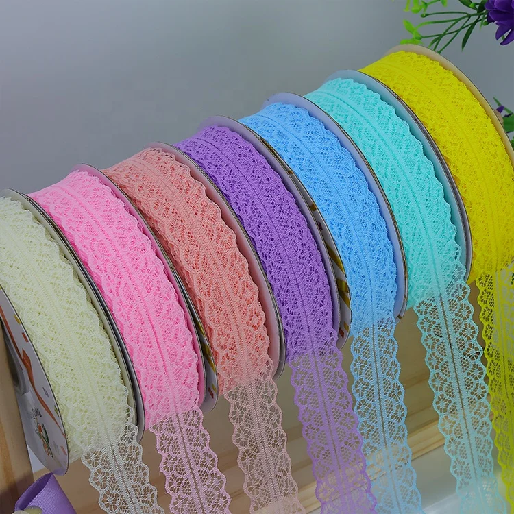 Lace Ribbon Gift Box Fresh Flowers Bouquet Bows Cotton Grosgrain Decorative Ribbons for Holiday Parties Available Roll Pattern