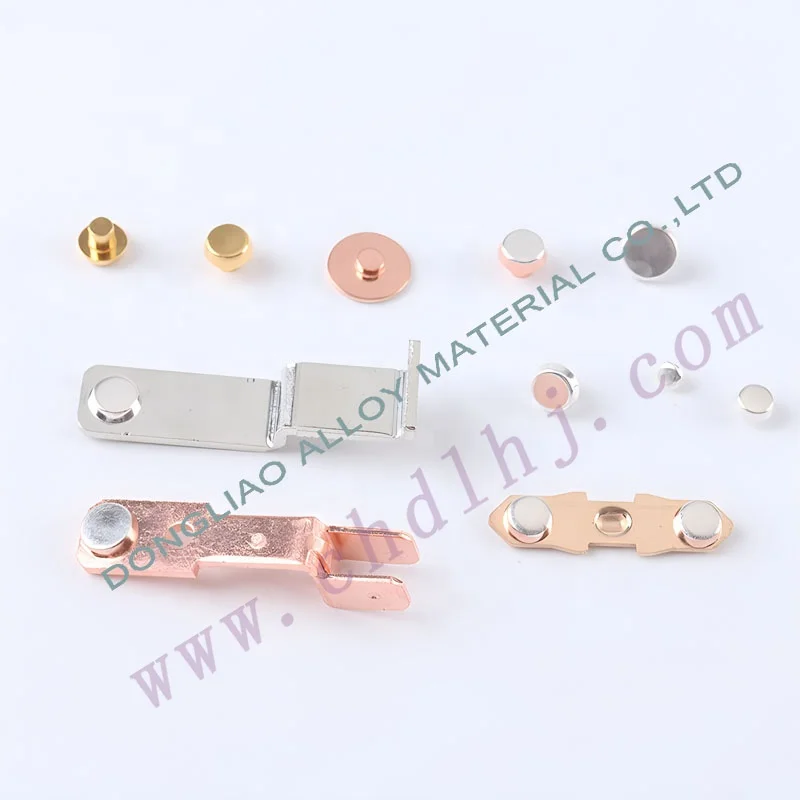 Customized  High Quality Manufacture Electrical Copper Silver Contacts for Switches/Relays