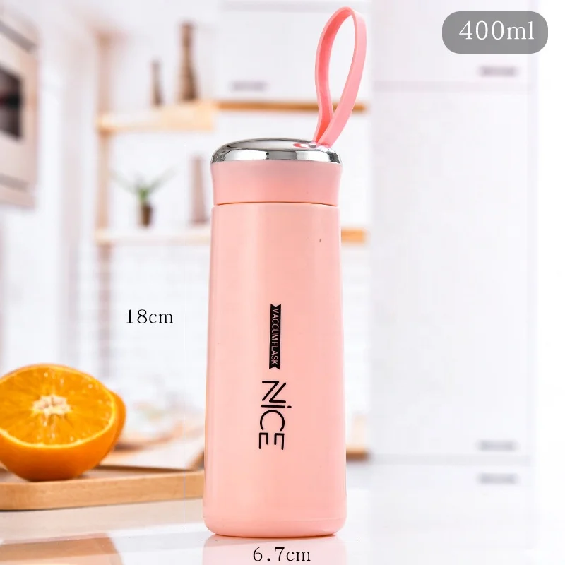 Fashionable Ness Glass 400ML Double Water Cup Female Ins Student Simple Trend Fresh Advertising Gift Cup Custom Cup