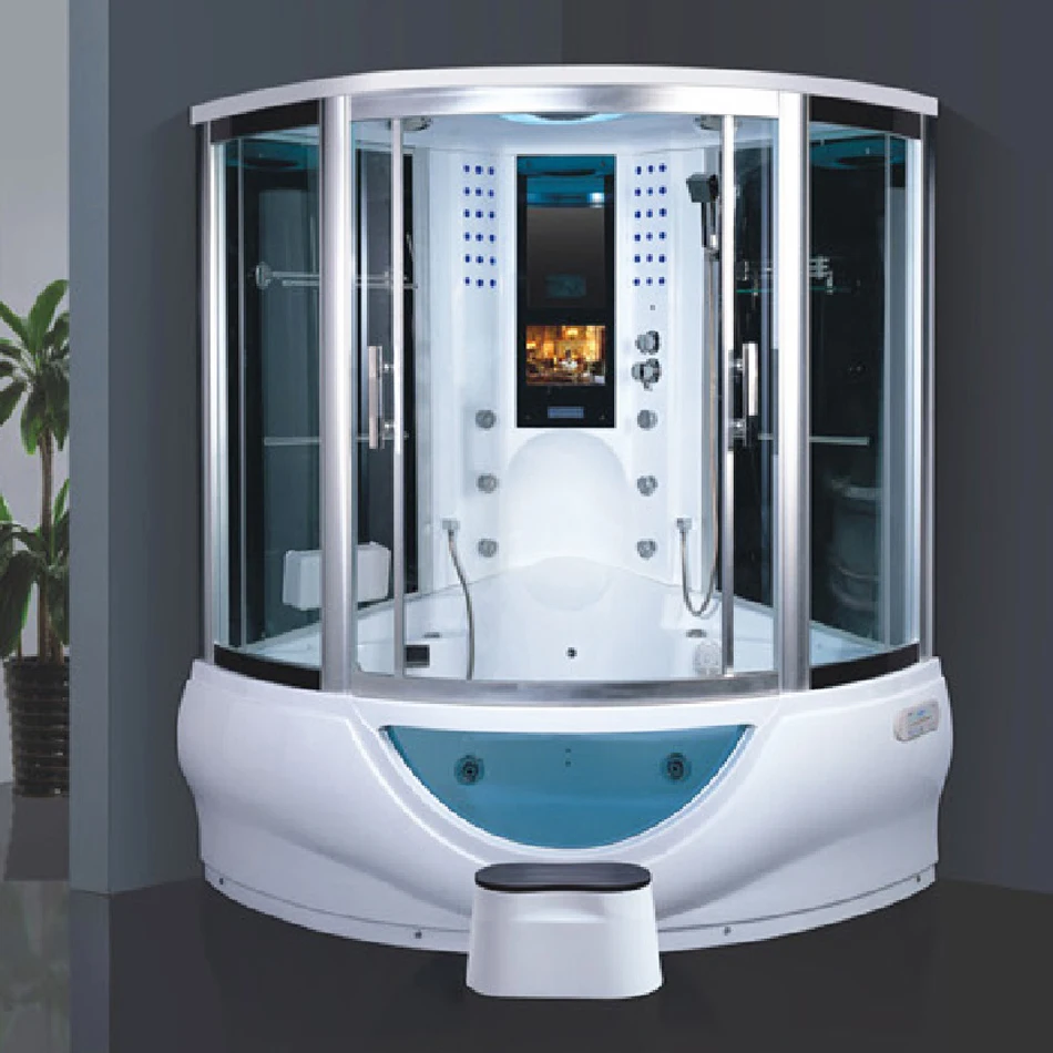 Contemporary girl steam bath design shower room whirlpool massage luxury indoor steam shower room with tv