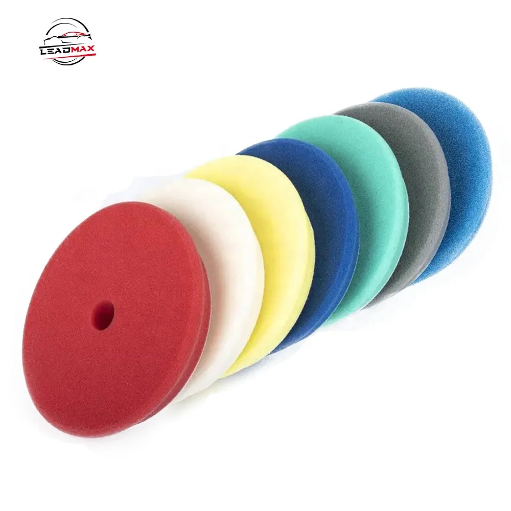 LEADMAX Foam Pad 5 6 inch Hook and Loop Foam Pads 125mm 150mm Car Polishing Foam Pad for Compounding Polishing and Waxing