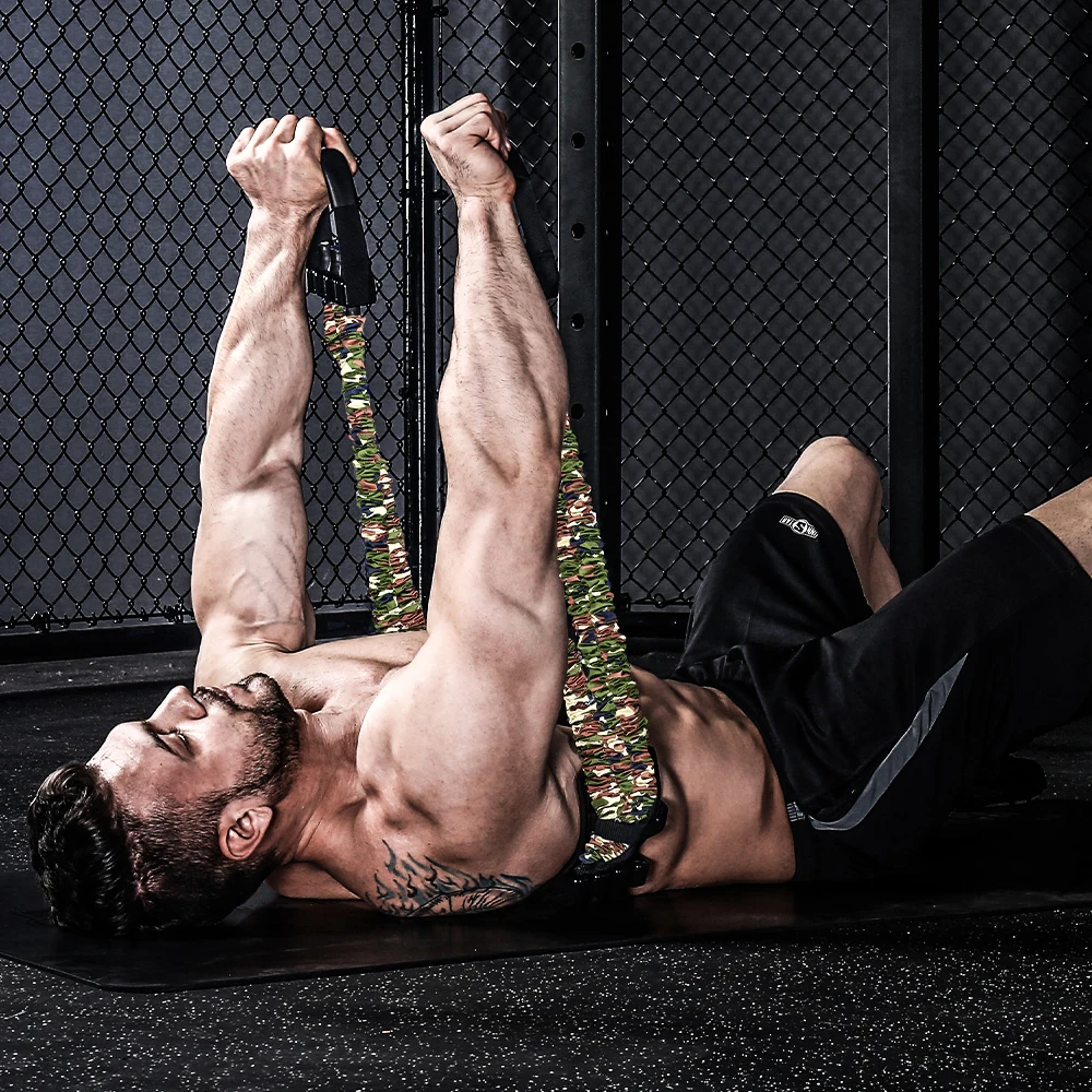 INNSTAR Patented Product Adjustable  Fitness Resistance Band with Fabric Covered Bench Press Push Up