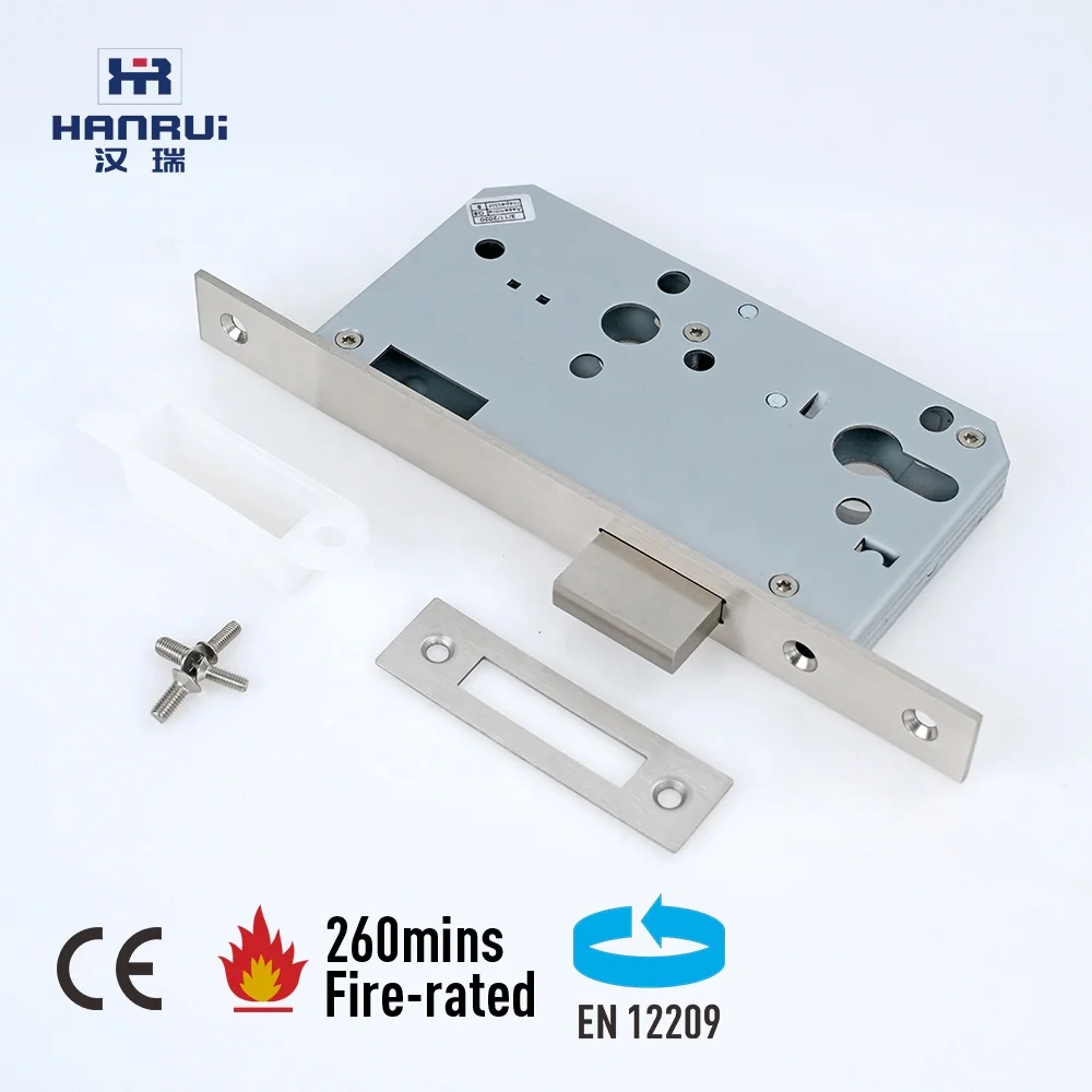 EN12209 Grade 304 Stainless Steel 5572ZD CE Certificate fire rated Deadbolt lockbody storeroom door lock