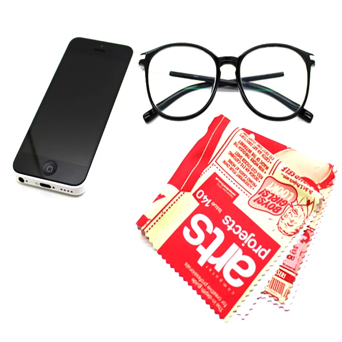Microfiber 3d Glasses Glass Cleaning Cloth Logo Printing Towel Custom Design Anti Fog Spectacle Suede Lens Eye Glass