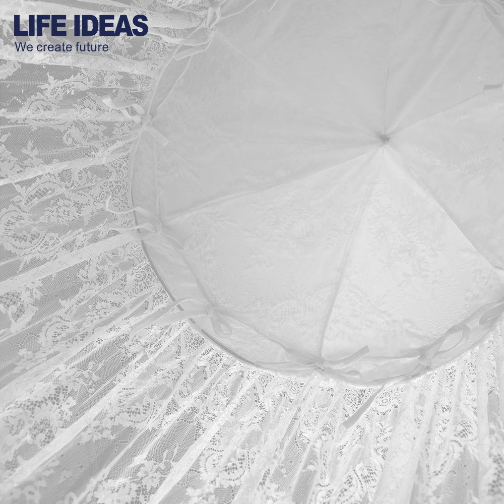 Fantasy Baby Crib Round Hanging Lace Mosquito Net Baby Bed Canopy For Children Room