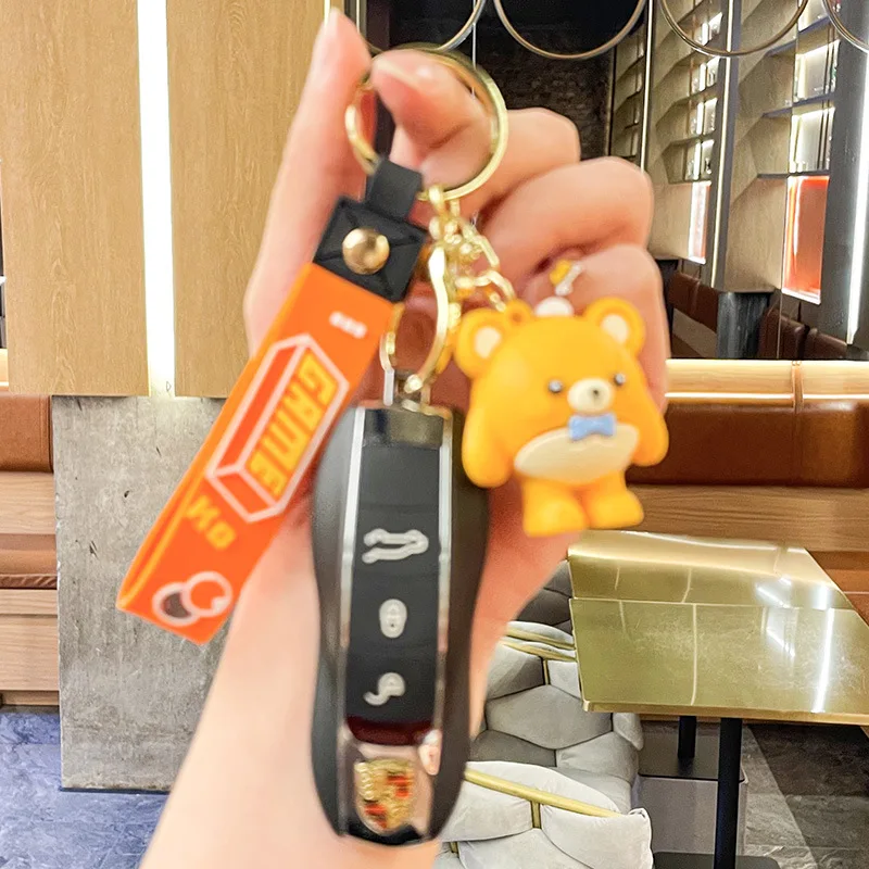 Salted Egg Superman Doll Keychain Pendant Cartoon Exquisite Little Hero Egg Keychain Pendant Small Gift