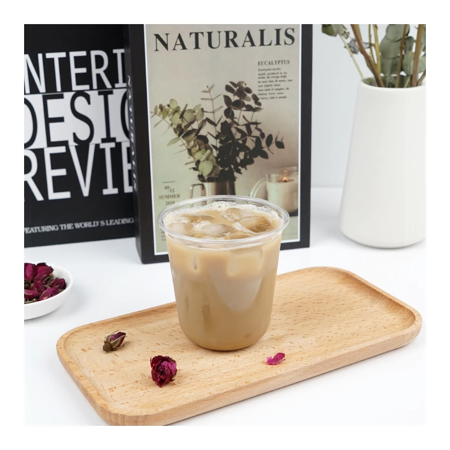 Disposable Dessert Cup Recyclable Ice Cream Cold Drink Transparent Cup Wholesale Plastic Cup