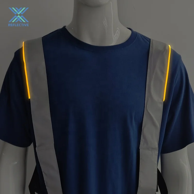 LX новый дизайн оптовая продажа Hi Vis на заказ велосипедный светоотражающий ремень жилет безопасности