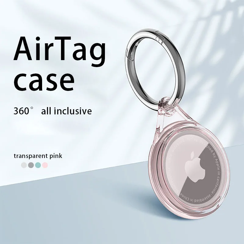 Medome for airtag transparent TPU all-inclusive case for iphone locator anti-lost tracker all-inclusive silicone keychain