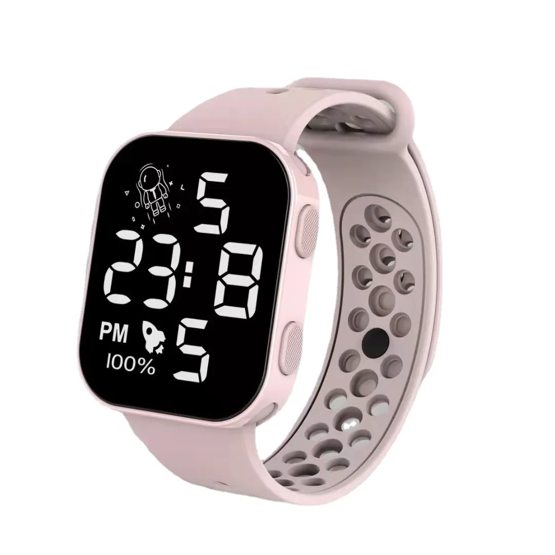 New LED digital watch P1 Astronaut Square Waterproof  Digital Fashion Sports Student watch