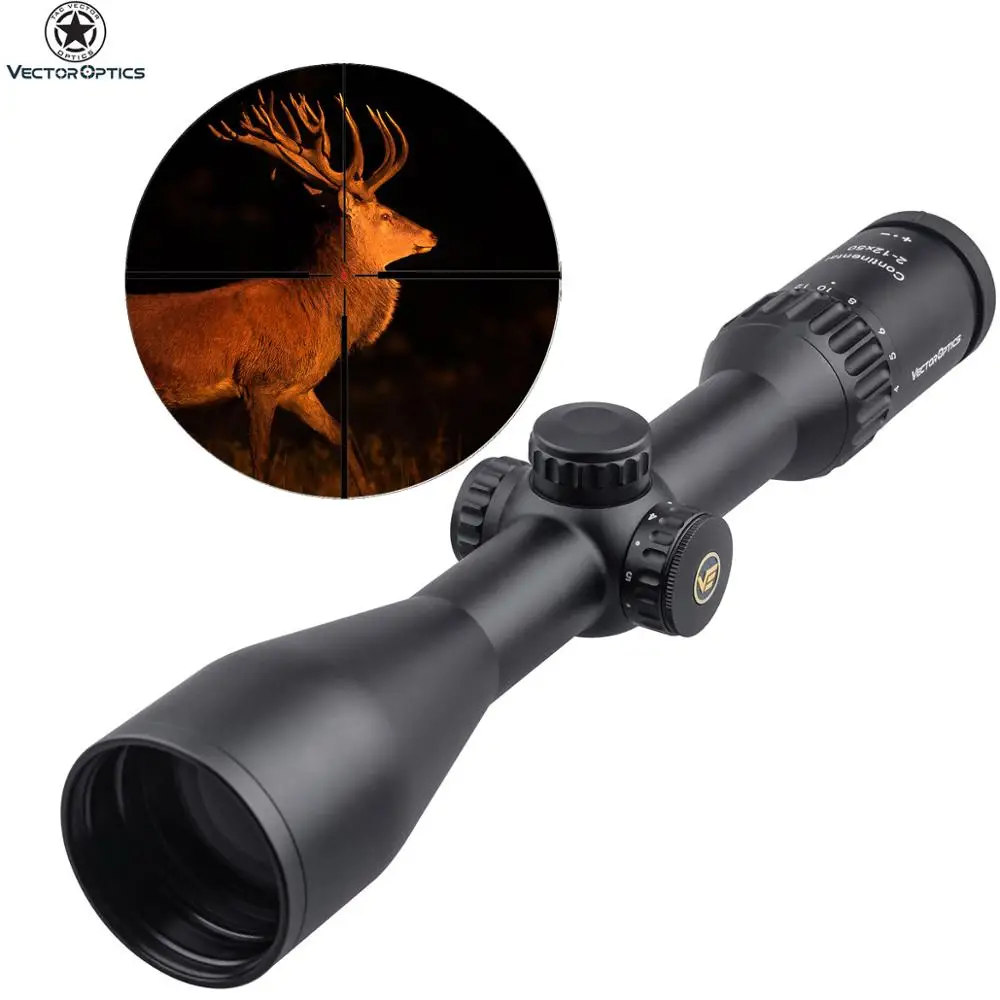 Lifetime Warranty Continental 2-12x50 German HD SFP Low Light Hunting Scope Optical Scope from Vector Optics