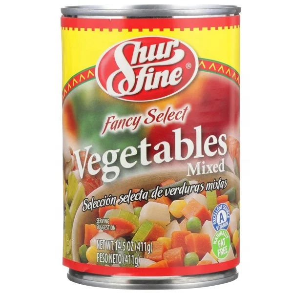 Консервированные смешанные овощи консервированные свежие готовы к экспорту