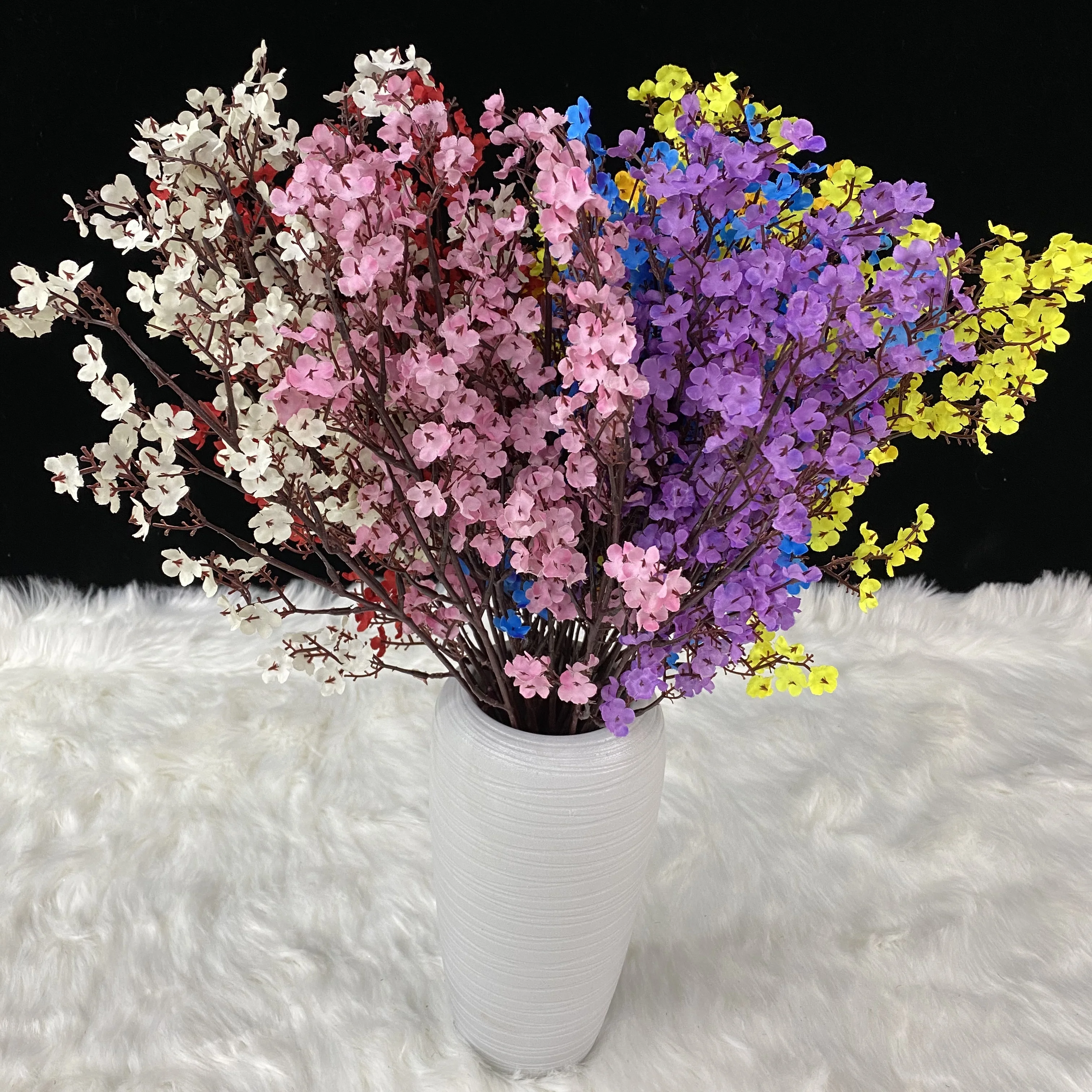 Самые продаваемые тканевые маленькие пучки Babysbreath от поставщика искусственных цветов оптом