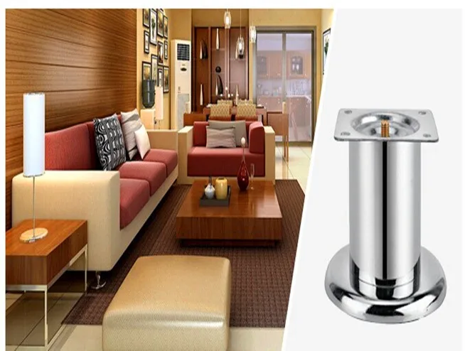 Wholesale Steel Metal Contemporary Furniture Legs Replacements Feet Heavy Duty Conical Cabinet Sofa Legs