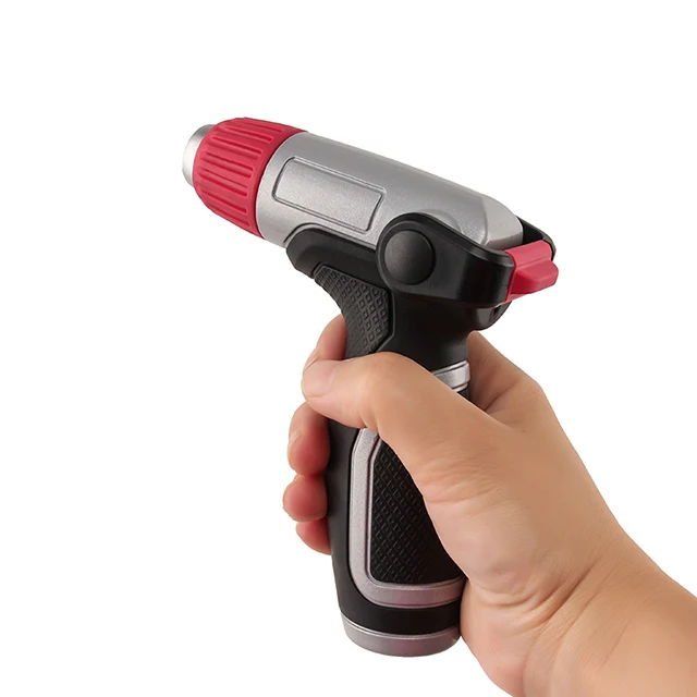 Lexia Durable Aluminum Garden Water Spray Gun Garden Hose Nozzle With 3/4 Thread Connection