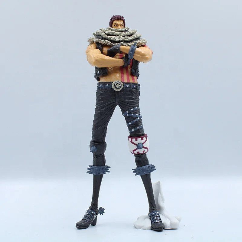 25cm Big size Anime Figure Charlotte Katakuri PVC Action Figures KING OF ARTIST Fighting Katakuri figure Collection Toys