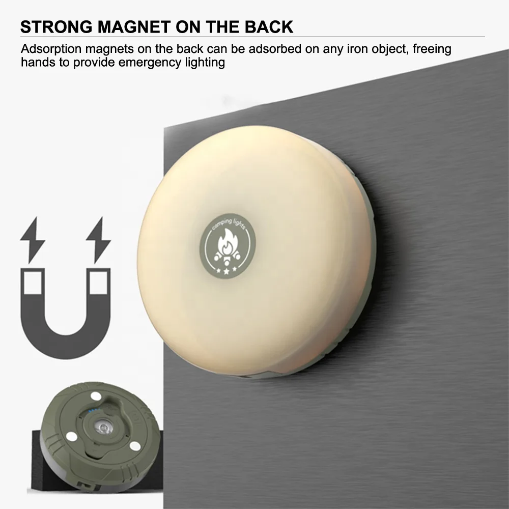 Portable Camping String Lights Durable Waterproof Festive Atmosphere Outdoor Camping Lamps Rechargeable Tent Light