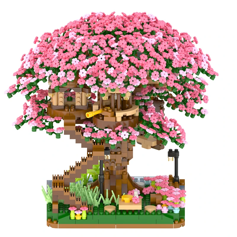 2138 шт Мини Микро кирпичи цены cherry дерево дом строительные блоки игрушки