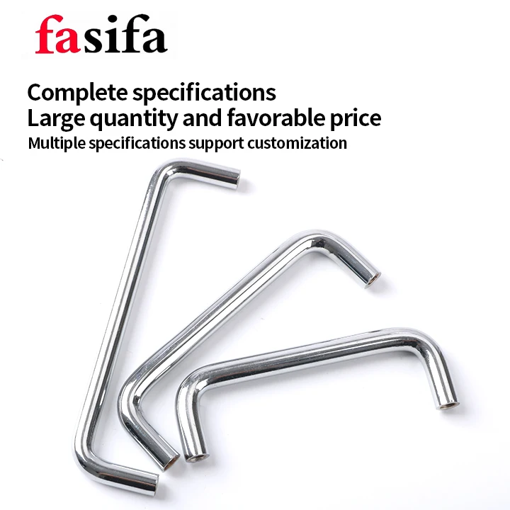 Fasfa Ls511 современные кухонные шкафы ручки для дверной U-образная прочная 304 из нержавеющей стали хромированная железная пластина дверная ручка