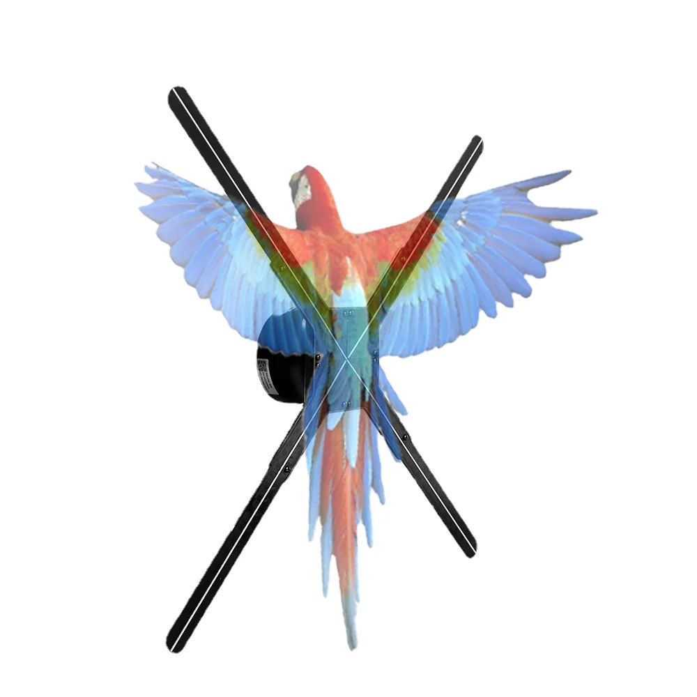 GrownsWiFi управляемый приложением 3D-голографический проектор с 4 лопастями 18-180 см большой голографический светодиодный рекламный дисплей