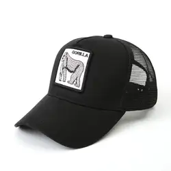 Custom Logo Bulk Fashion Design animal Plain embroidery baseball cap 5 panel trucker Mesh hats cap
