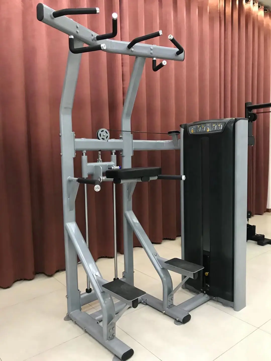 High Quality Professional Pin Loaded Dip Chin Strength Machine Assisted Sports Gym Equipment