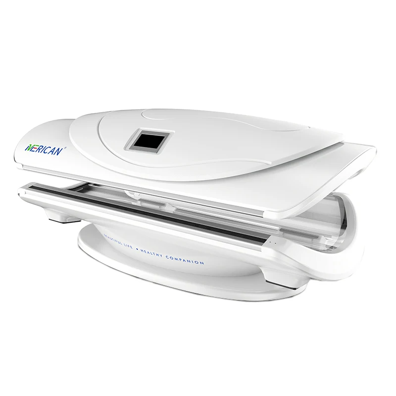 wholesale OEM ODM UV lamp lay down solarium machine sunbed tanning commercial bed