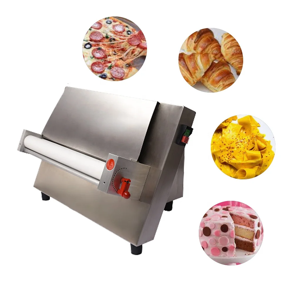 chef prosentials mini dough sheeter stainless steel pizza/bread/fondantelectrical dough roller machine for pizza store business
