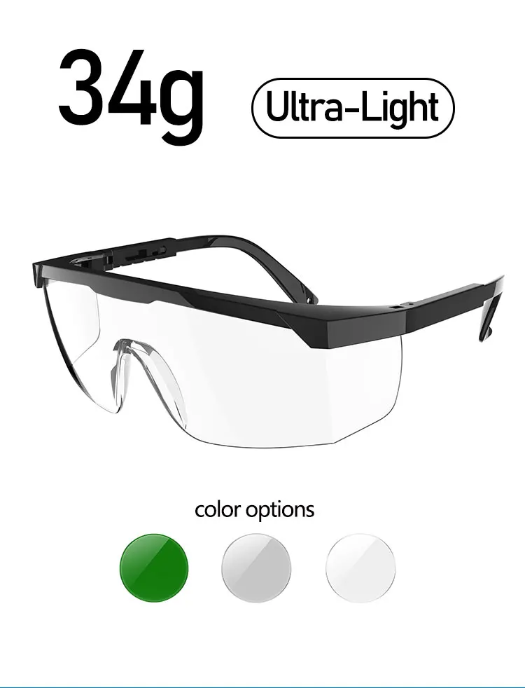 Hot sale UV400 Anti Impact And Ballistic Resistant  Safety Protective Glasses With Clear Lenses