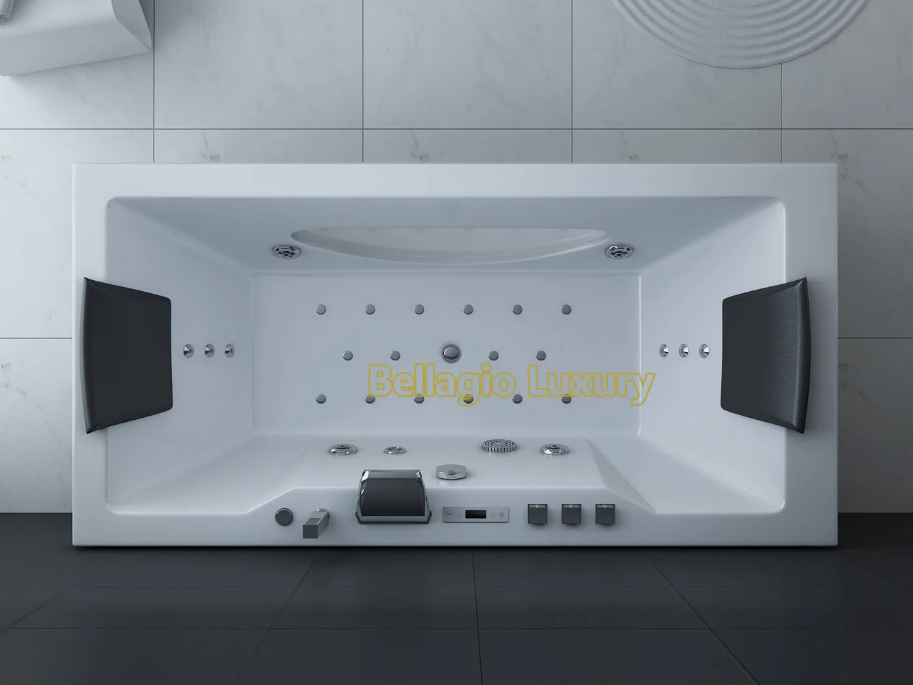 Indoor spa tub bath ozone thermostatic faucet whirlpool massage bathtub