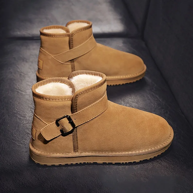 2024 Wholesale Winter MID-Calf Snow Boots Outdoor Thermal Plush Fur Casual Boots Platform Women Men Shoes