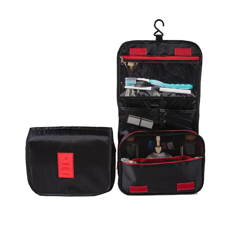 LLX400 Travel Hook Cosmetic Bag Foldable Make Up Pouch Big Capacity Waterproof Toiletries Organizer Hanging Makeup Storage Bag