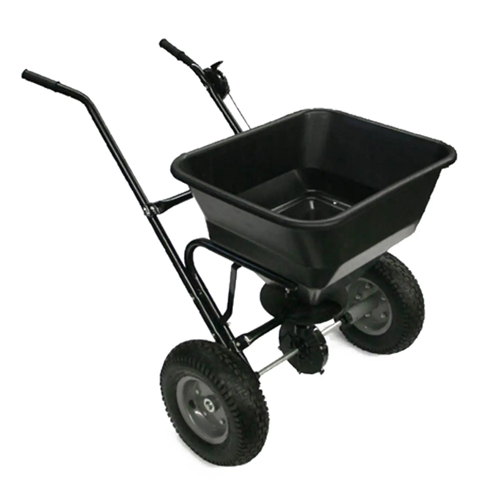 125lb Stainless Steel Spreader Spread Seed Salt And Fertilizer