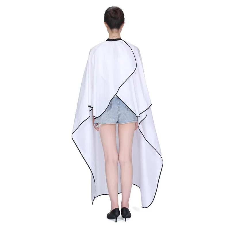 Новая Парикмахерская накидка с индивидуальным логотипом, черный мягкий парикмахерский халат для мужчин