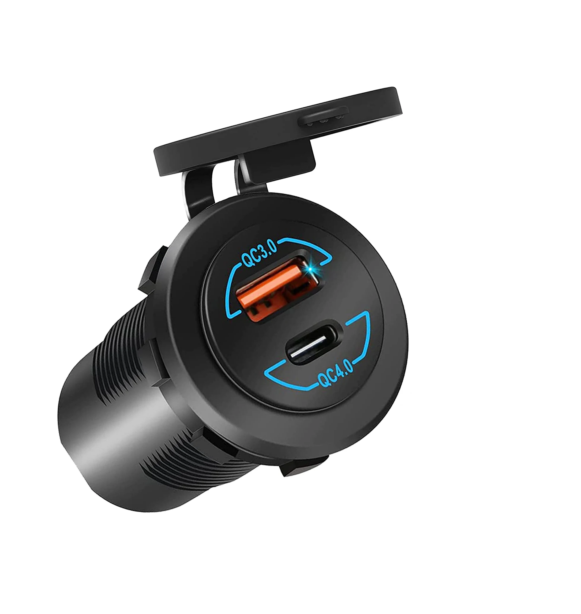 12 В USB-розетка QC 4 0 PD Type C и 3 зарядное устройство USB с двумя портами для автомобиля лодки морского мотоцикла домов на колесах тележки гольфа