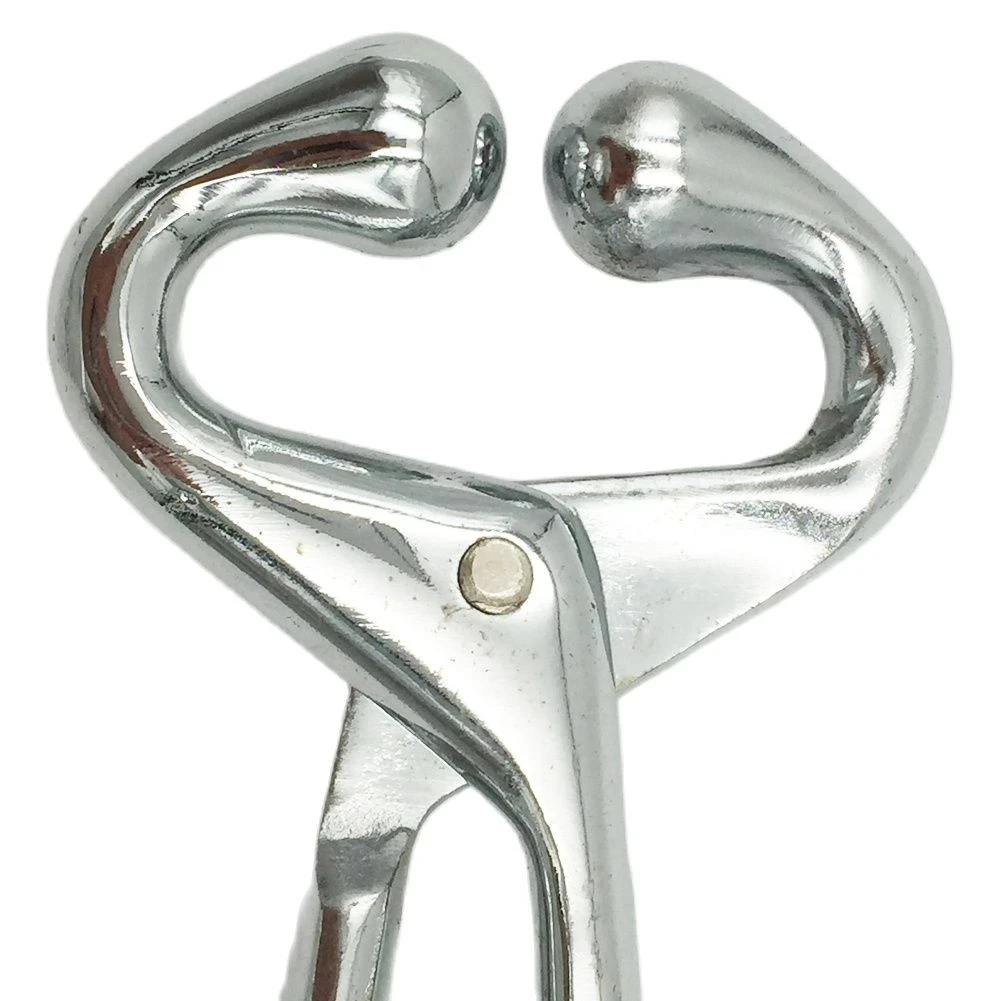 Cow Traction Clamp Cattle Nose Plier with Chain  Cow Nose Bovine Piercing Device Drilling Tool