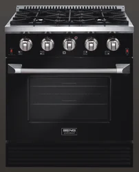 Gas cooker with single oven