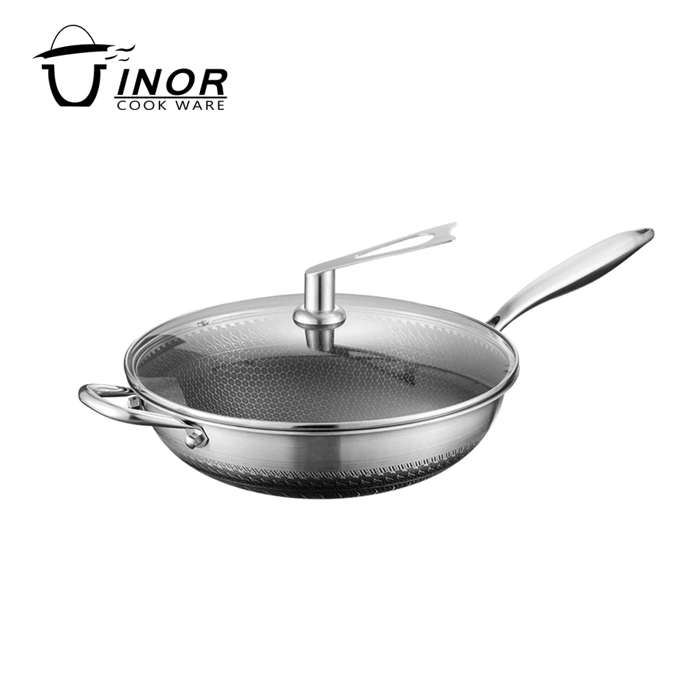 Amazon горячая Распродажа кухонная посуда нержавеющая сталь антипригарная сотовая сковорода с