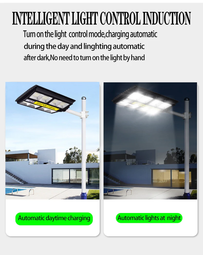 Ip65 Waterproof Outdoor Road Lamp Solar Light 300w 400w 500w Integrated All In One Led Solar Street Light
