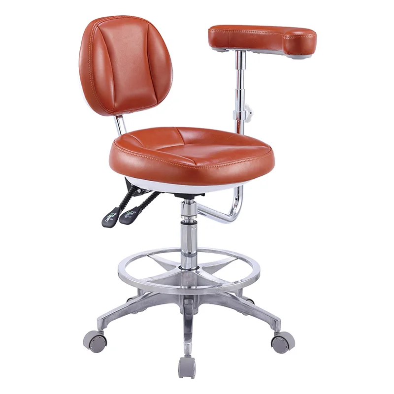 Foshan manufactures hot sale dental doctor chair dental stool round seat medical dental assistant chair stool